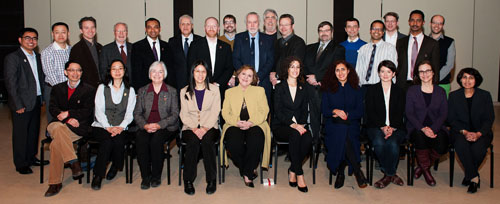 group photo of some of York University's research leaders