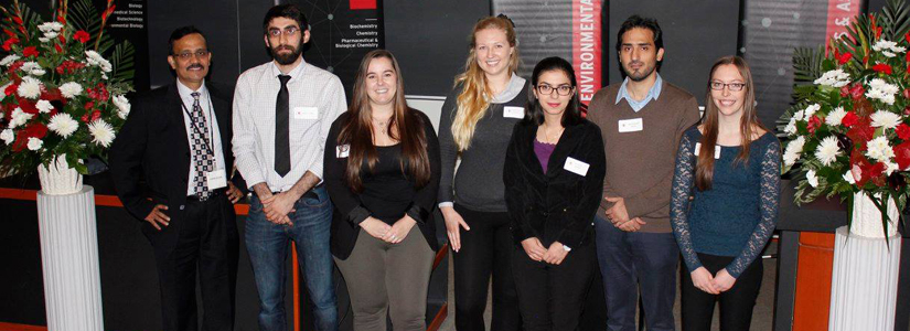 photo of Prof. Fahim Quadir and Faculty of Science graduate students