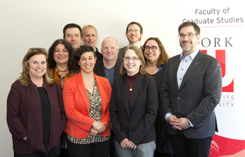 photo of five thesis and dissertation winners and their supervisors