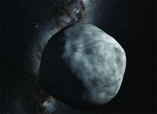 artist's conception of the asteroid Bennu
