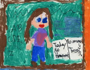 detail of artwork created by Belen Zapata