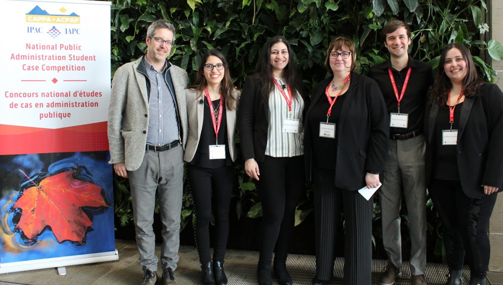Photo of Professor Francis Garon, Monica Smith, Mona Awad, Andrea Rounce, Kyler Woodmasa and Andrea Garland