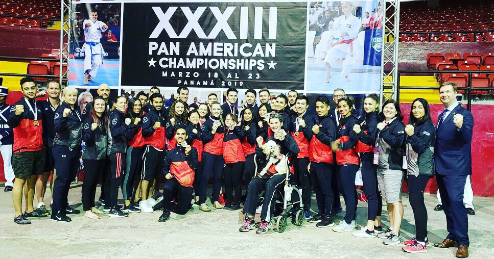 photo of Team Canada at the Senior Pan American Championship in Panama