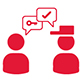 icon of two people having a conversation