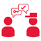 icon of two people having a conversation